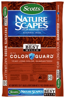 Nature Scapes Color-Enhanced Mulch, Sierra Red, 2-Cu. Ft.