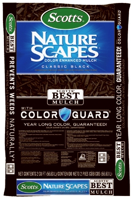 Nature Scapes Color-Enhanced Mulch, Black, 2-Cu. Ft.