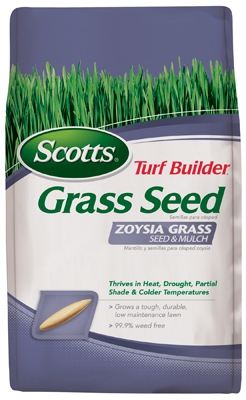 Turf Builder Zoysla Grass Seed & Mulch, 5-Lbs.
