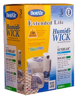 Wick Filter Fits Holmes Humidifiers, 3-Pk.