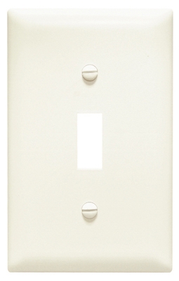Legrand One Toggle Switch Opening Nylon Wall Plate, One Gang, Almond
