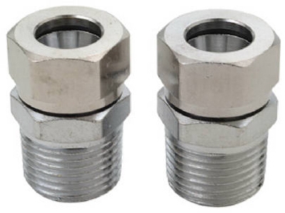 2-Pack Compliant 1/2-Inch Male Pipe Thread x 1/2-Inch Faucet Inlet Adapter