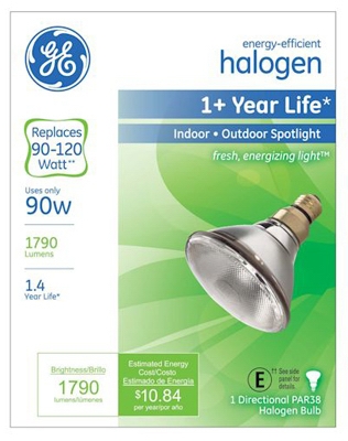 GE 90watt Halogen PAR38 1500 SP