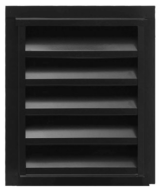 Gable Louver Flange Center 12 In. x 18 In. Brown