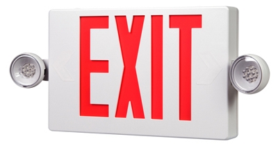 LED Exit/Emergency Sign, Battery Back-Up
