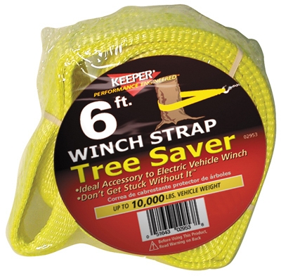 Tree Saver Winch Strap, 3-In. x 6-Ft.