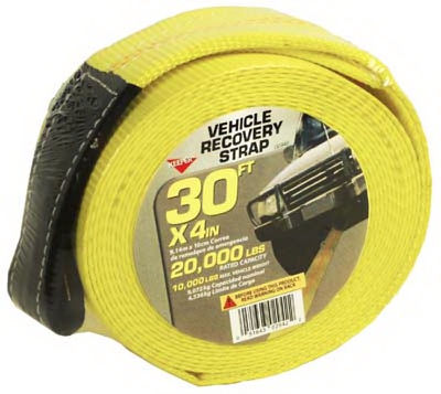 Recovery Strap, 4-In. x 30-Ft.