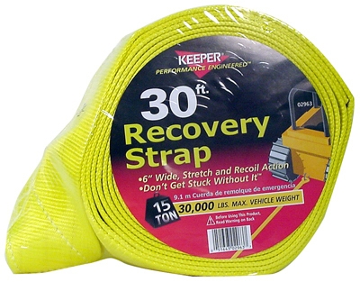 Vehicle Recovery Strap, 6-In. x 30-Ft.
