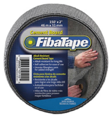 Cement Board Tape, Gray, 2-In. x 150-Ft.