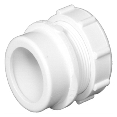 Plastic Pipe Fitting, DWV  Male Trap Adapter, Spigot x Slip Joint Nut