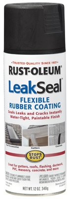 LeakSeal Spray Coating, Black, 12-oz.