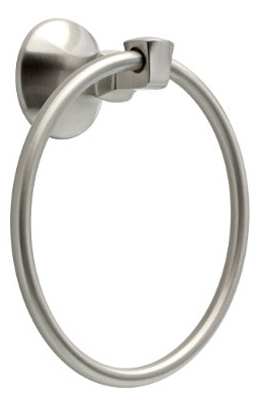 Mandara Collection Towel Ring, Brushed Nickel