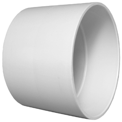 Plastic Pipe Fitting, DWV  Coupling, PVC, 4-In.