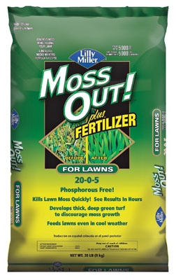 Moss Out Plus Fertilizer, 20-Lb.