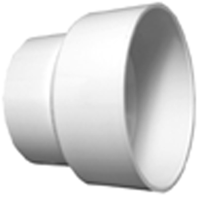 Plastic Pipe Fitting, DWV  Reducing Coupling, PVC, 4 x 2-In.