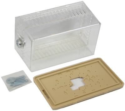 Thermostat Guard, Transparent, Large