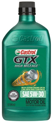 GTX Motor Oil, High-Mileage, 5W30, 1-Qt.