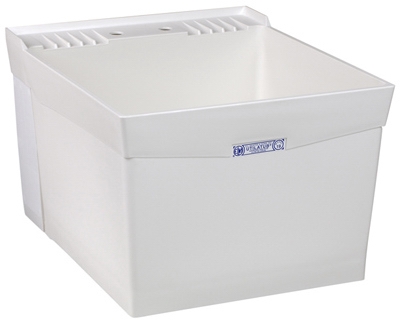 Laundry Tub, Wall-Mount, White, 20 x 24-In.