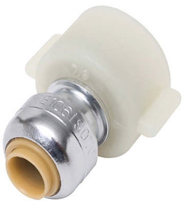 Thread Faucet Connector,  1/4 x 1/2 Female x 14-In.