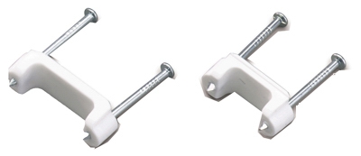 Plastic Non-Metallic Cable Staple, 15-Pk., 0.5-In.