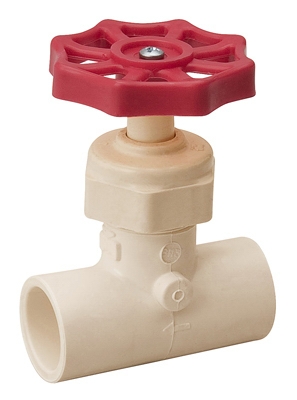 CPVC Solvent Weld Stop Valve, 1/2-In.