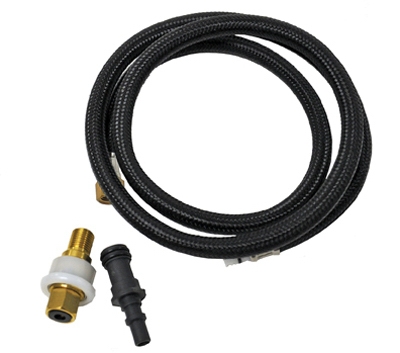 Faucet Side Spray Hose, Universal, Braided Nylon, 48-In.