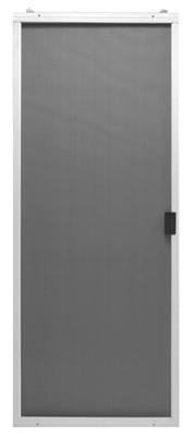 Breezeway Sliding Patio Screen Door, Bronze Steel, Adjustable Height, 36-In. Wide