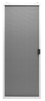 Breezeway Sliding Patio Screen Door, Bronze Steel, Adjustable Height, 48-In. Wide