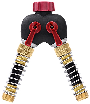 Hose Shut-Off Connector, 2-Way, Rubberized