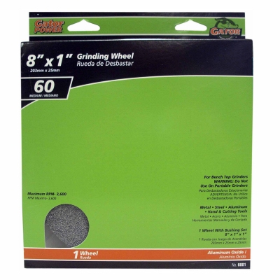 8-Inch Medium-Grit Grinding Wheel