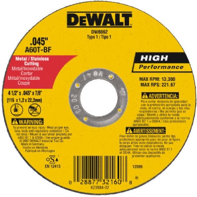 4.5-In. Thin Metal Cut-Off Wheel