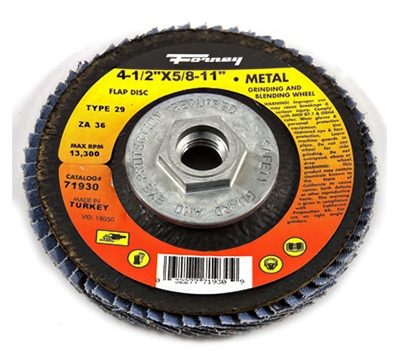 Jumbo Blue Zirconia Flap Disc, Type 29, 36-Grit, 4.5-In.