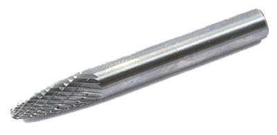 Tungsten Carbide Burr, .25-In., Tree Radius, SF1