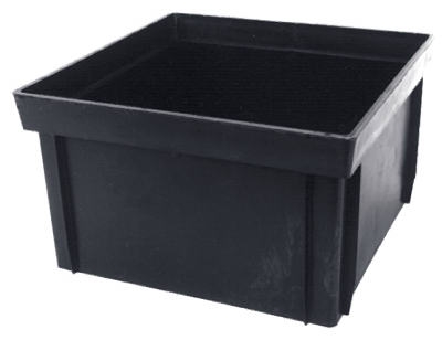 6-Inch Black Catch Basin Riser