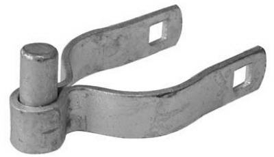 Galvanized Chain Link Gate Post Hinge, 2-3/8 x 5/8-In.
