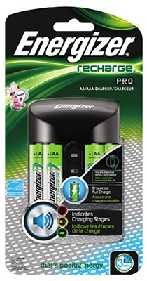  inchAA/AAA inch Pro Battery Charger,  With 4  inchAA inch Batteries