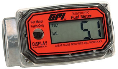 Fuel Meter, In-Line Turbine, Aluminum