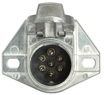Vehicle End Connector, 7-Way Round Pin