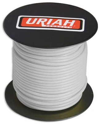 Automotive Wire, Insulation, White, 14 AWG, 100-Ft. Spool