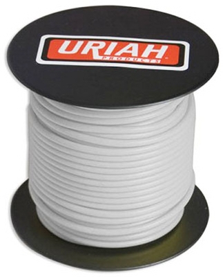 Automotive Wire, Insulation, White, 16 AWG, 100-Ft. Spool
