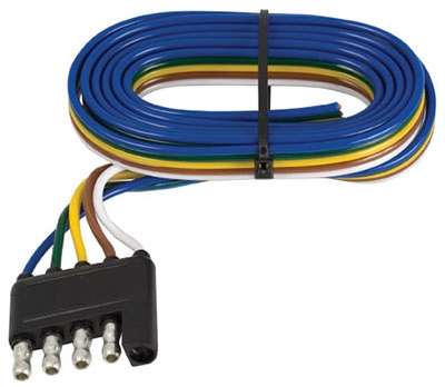 Trailer End Connector, 5-Way Flat, 48-In.