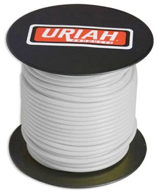 Automotive Wire, Insulation, White, 12 AWG, 100-Ft. Spool