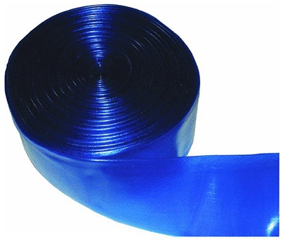 Pool Backwash Hose, Blue Transparent, 1-1/2-In. x 50-Ft.