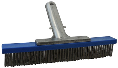 Pool Algae Brush, Steel Bristles, 10-In.