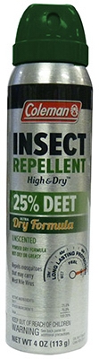 High & Dry 25% Deet Insect Repellant, 4-oz. Aerosol