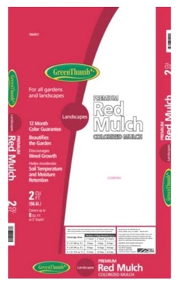 Colored Mulch, Red, 2-Cu. Ft.