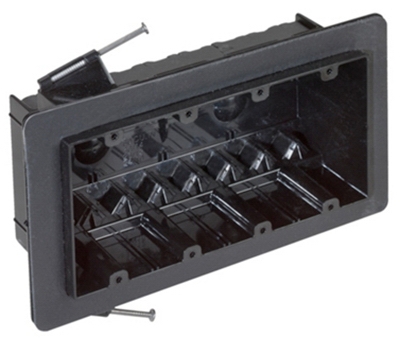 Electrical Outlet Box, 4-Gang, 60-Cu. In.