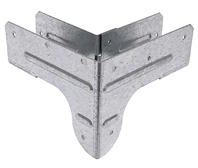 Rigid Tie Connector, Zmax Coating, 18-Ga. Steel