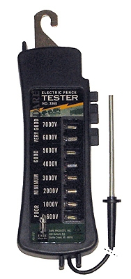 Electric Fence Tester, Up To 7,000-Volt