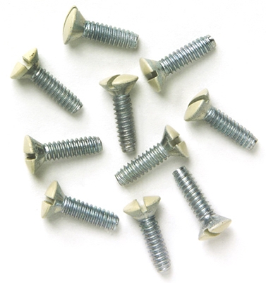 Wall Plate Replacement Screws, Almond